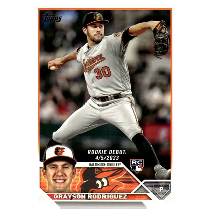 2023 Topps Update Series #US35 Grayson Rodriguez NM-MT Baltimore Orioles Baseball Card - Baseball Card