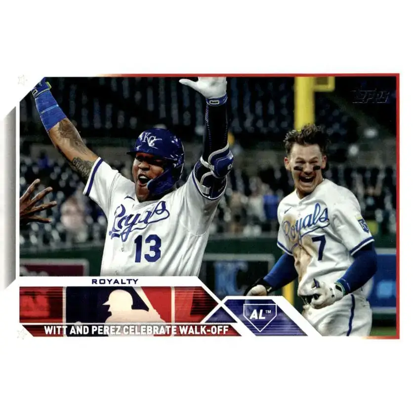 2023 Topps Update Series #US36 Salvador Perez/Bobby Witt Jr. NM-MT Kansas City Royals Baseball Card - Baseball Card