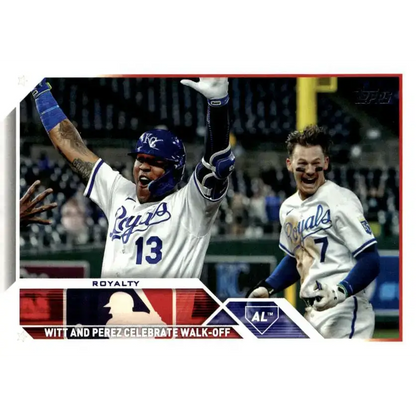 2023 Topps Update Series #US36 Salvador Perez/Bobby Witt Jr. NM-MT Kansas City Royals Baseball Card - Baseball Card