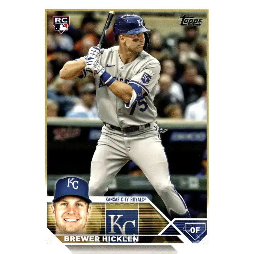 2023 Topps Update Series #US37 Brewer Hicklen NM-MT RC Rookie Kansas City Royals Baseball Card - Baseball Card Single