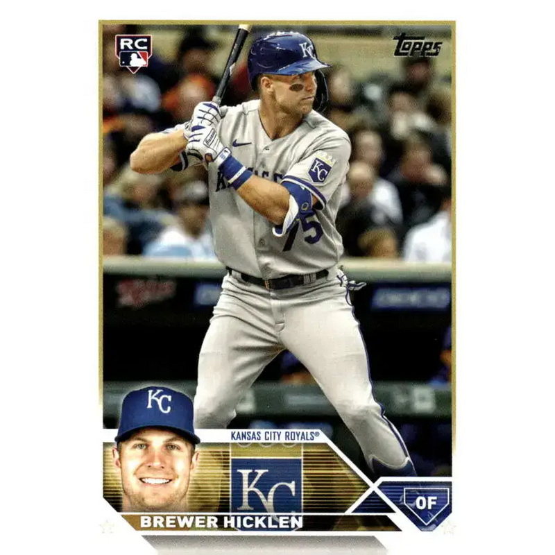 2023 Topps Update Series #US37 Brewer Hicklen NM-MT RC Rookie Kansas City Royals Baseball Card - Baseball Card Single