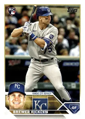 Baseball card featuring Brewer Hicklen from 2023 Topps Update Series NM Near Mint RC