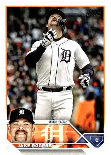 2023 Topps Update Series US4 Jake Rogers baseball card Tigers NM-MT ID 73839