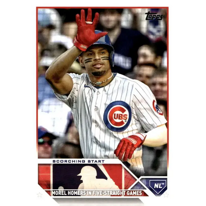 2023 Topps Update Series #US41 Christopher Morel NM-MT Chicago Cubs Baseball Card - Baseball Card