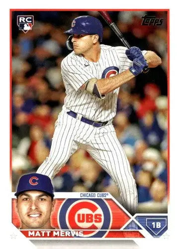 Original gloss 2023 Topps Update Series US42 Matt Mervis mint RC rookie baseball card
