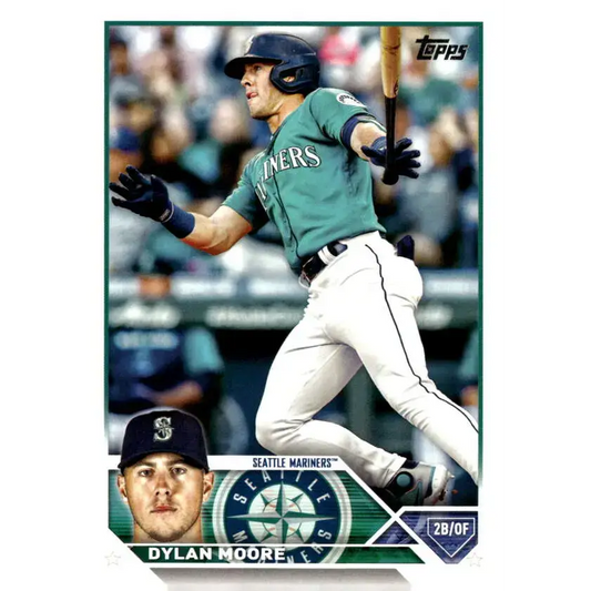 2023 Topps Update Series #US47 Dylan Moore NM-MT Seattle Mariners Baseball Card - Baseball Card Single