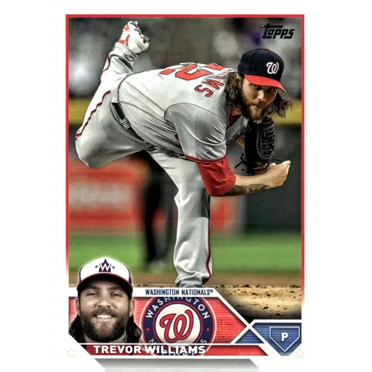 2023 Topps Update Series #US48 Trevor Williams NM-MT Washington Nationals Baseball Card - Baseball Card