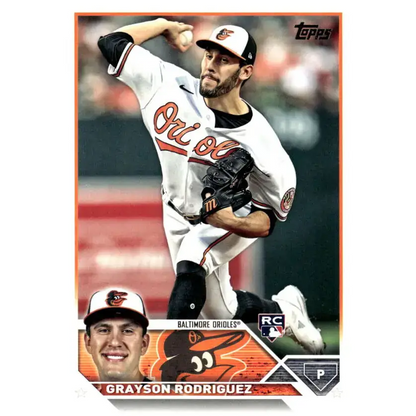 2023 Topps Update Series #US50 Grayson Rodriguez NM-MT RC Rookie Baltimore Orioles Baseball Card - Baseball Card