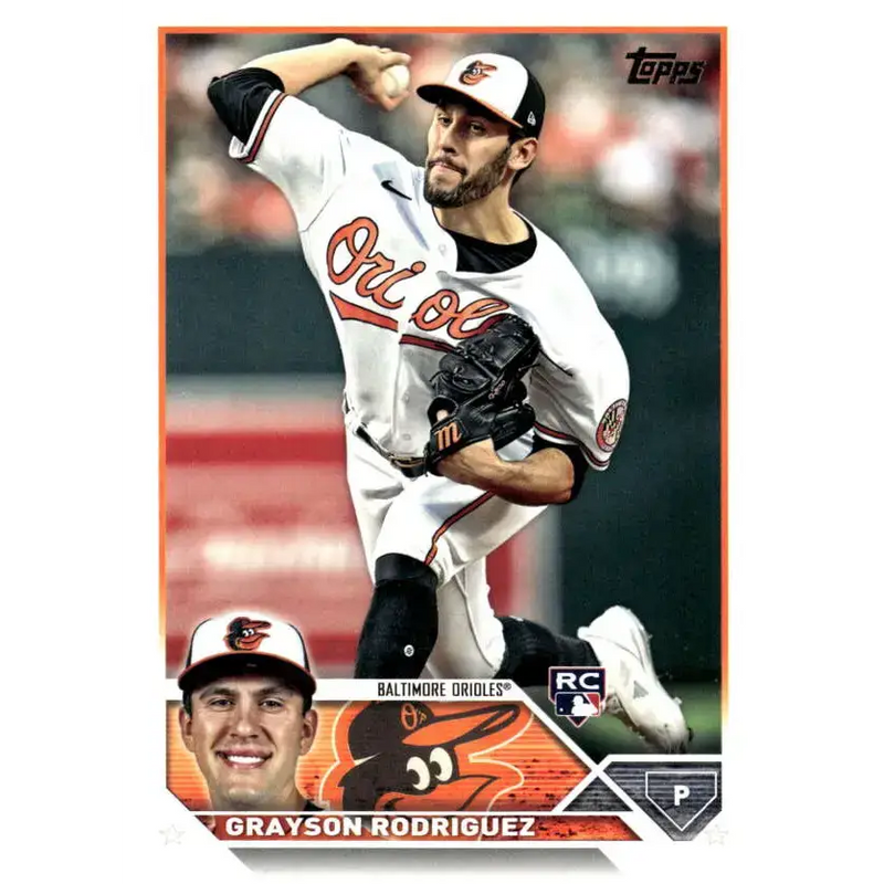 2023 Topps Update Series #US50 Grayson Rodriguez NM-MT RC Rookie Baltimore Orioles Baseball Card - Baseball Card Single