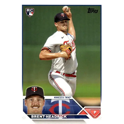 2023 Topps Update Series #US54 Brent Headrick NM-MT RC Rookie Minnesota Twins Baseball Card - Baseball Card