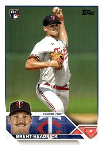 2023 Topps Update Series #US54 Brent Headrick NM-MT RC Rookie Twins ID:67643 - Baseball Card Single