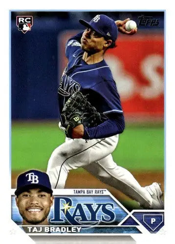 2023 Topps Update Series US55 Taj Bradley baseball card with original gloss near mint NM