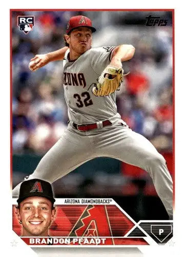 Original gloss 2023 Topps Update Series US6 Brandon Pfaadt mint RC rookie baseball card