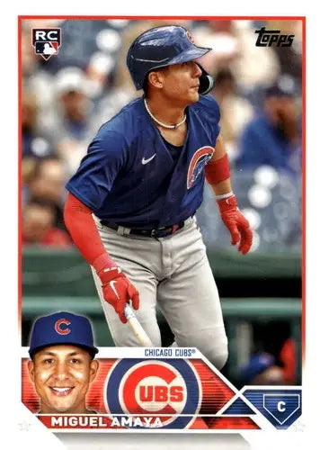 2023 Topps Update Series Miguel Amaya original gloss mint RC rookie trading card