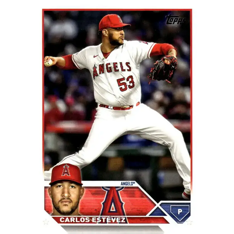 2023 Topps Update Series #US63 Carlos Estevez NM-MT Los Angeles Angels Baseball Card - Baseball Card Single