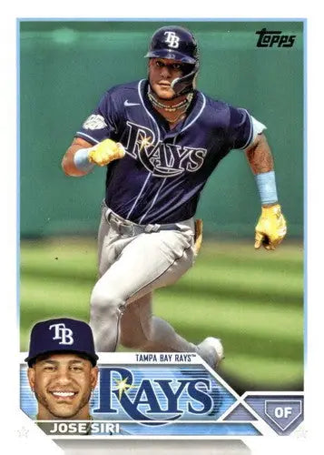 Baseball card of Jose Siri from 2023 Topps Update Series US78 Rays ID 63479