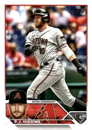 Original gloss Baseball card from 2023 Topps Update Series featuring P J Higgins Near Mint