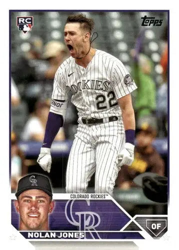 2023 Topps Update Series #US85 Nolan Jones NM-MT RC Rookie Rockies ID:67010 - Baseball Card Single