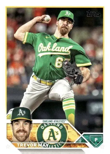 2023 Topps Update Series Trevor May baseball card with original gloss NM near mint