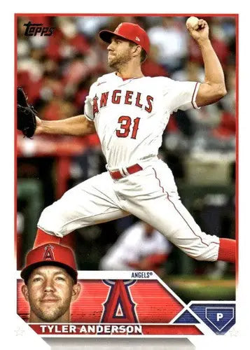 2023 Topps Update Series Tyler Anderson baseball card with original gloss near mint NM
