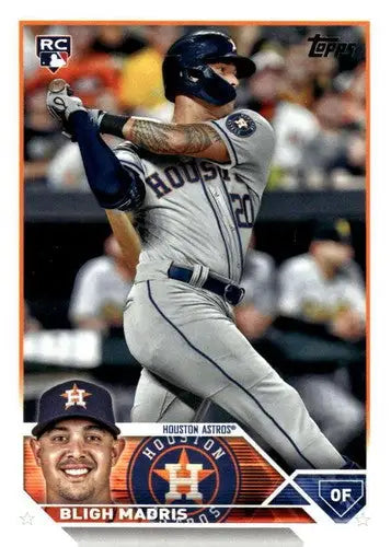 Baseball trading card from Topps Update Series US9 Bligh Madris Rookie Astros