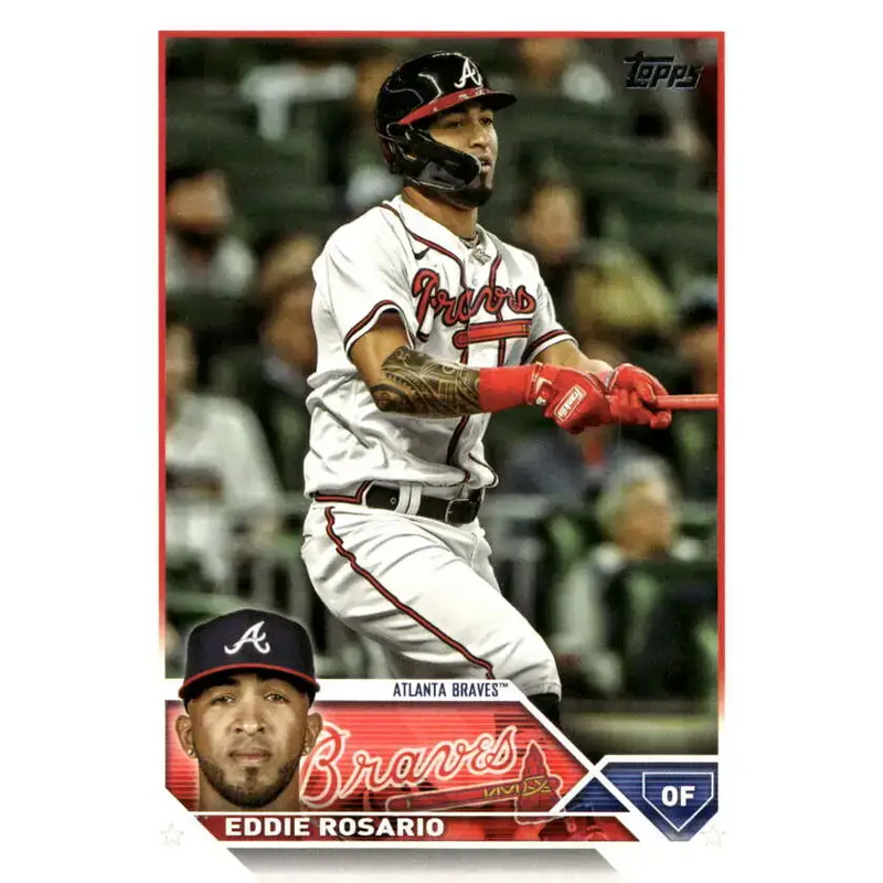 2023 Topps Update Series #US95 Eddie Rosario NM-MT Atlanta Braves Baseball Card - Baseball Card Single
