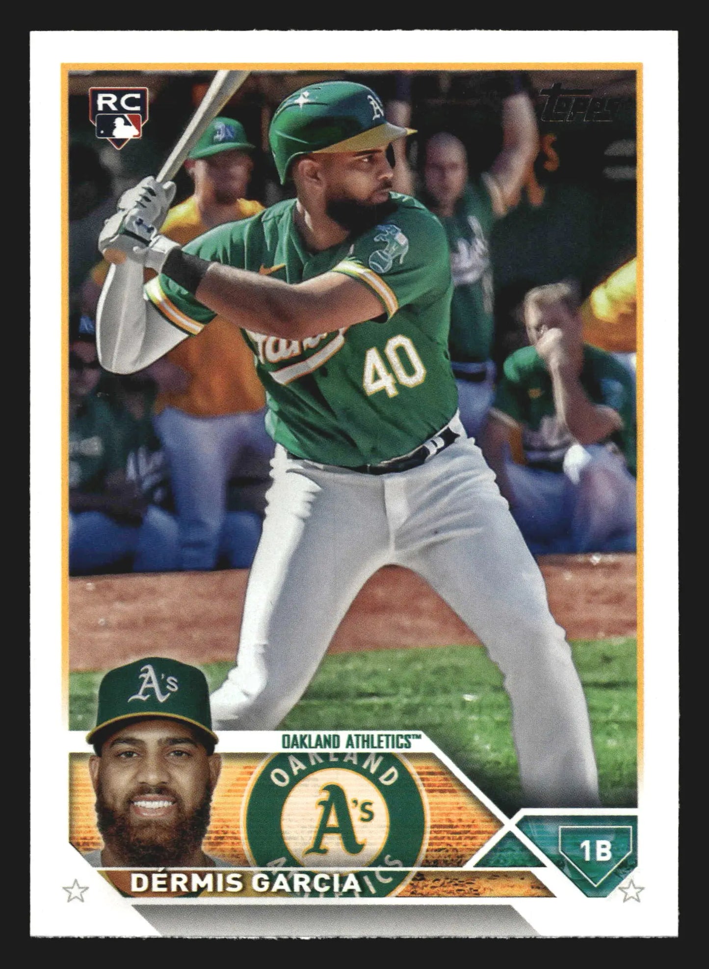 2023 Topps Update #US11 Dermis Garcia Oakland Athletics RC - Baseball Card Single