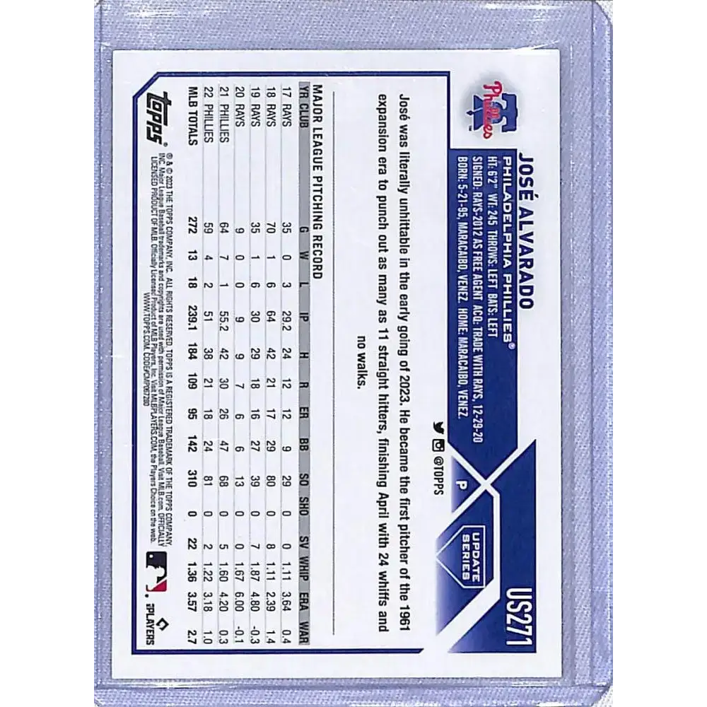 2023 Topps Update #US271 NM-MT Philadelphia Phillies - Baseball Card Single