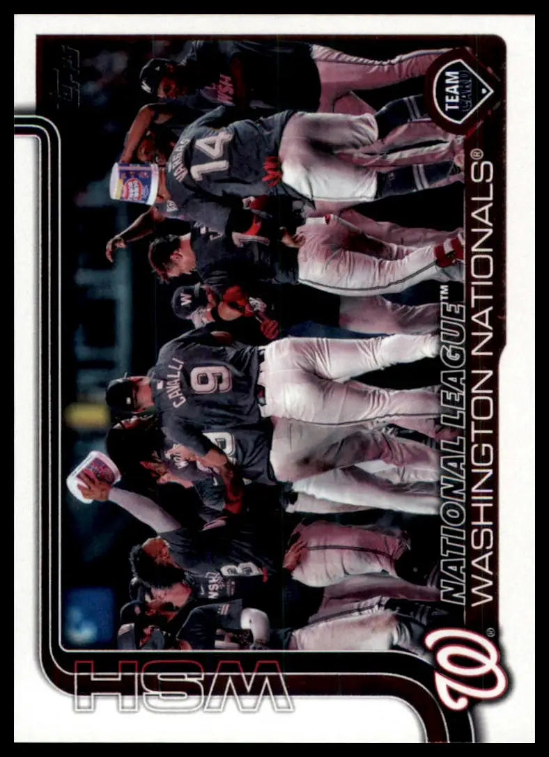 2023 Topps Washington Nationals 316 Washington Nationals NM - Baseball Card Single