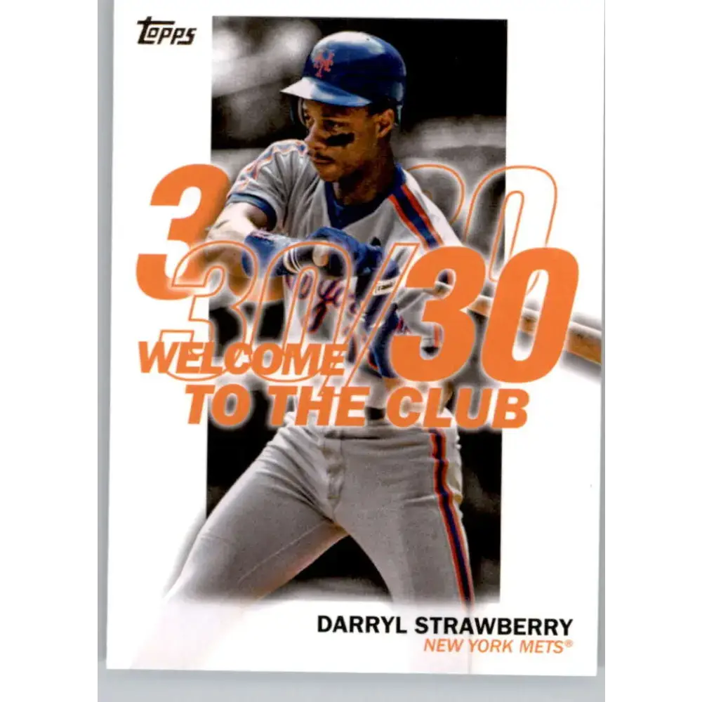 2023 Topps Welcome to the Club #WC-10 Darryl Strawberry NM-MT New York Mets Baseball Card - Baseball Card Single