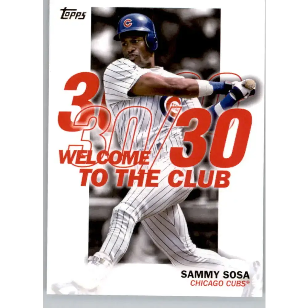 2023 Topps Welcome to the Club #WC-11 Sammy Sosa NM-MT Chicago Cubs Baseball Card - Baseball Card Single