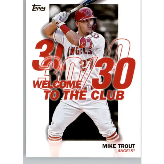 2023 Topps Welcome to the Club #WC-15 Mike Trout NM-MT Los Angeles Angels Baseball Card - Baseball Card Single