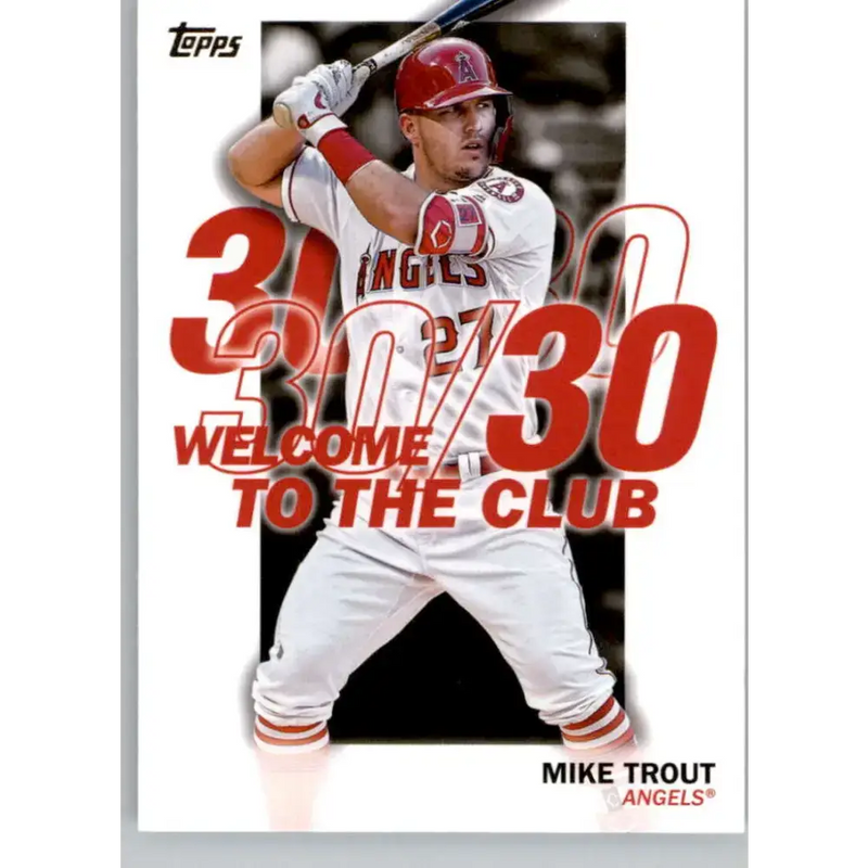 2023 Topps Welcome to the Club #WC-15 Mike Trout NM-MT Los Angeles Angels Baseball Card - Baseball Card Single
