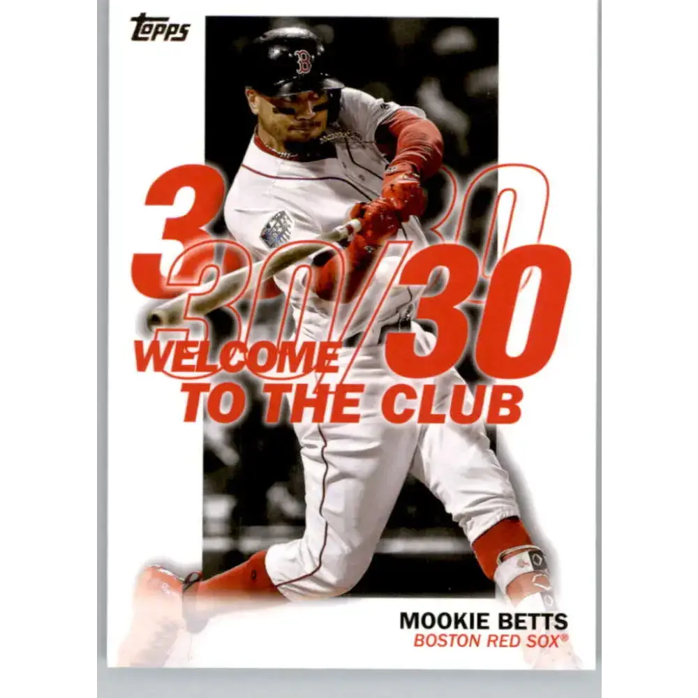 2023 Topps Welcome to the Club #WC-16 Mookie Betts NM-MT Boston Red Sox Baseball Card - Baseball Card Single