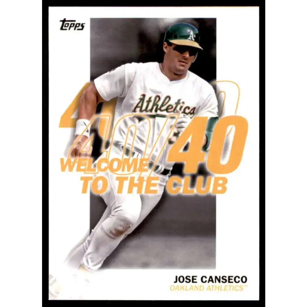 2023 Topps Welcome to the Club #WC-2 Jose Canseco NM-MT Oakland Athletics Baseball Card - Baseball Card Single