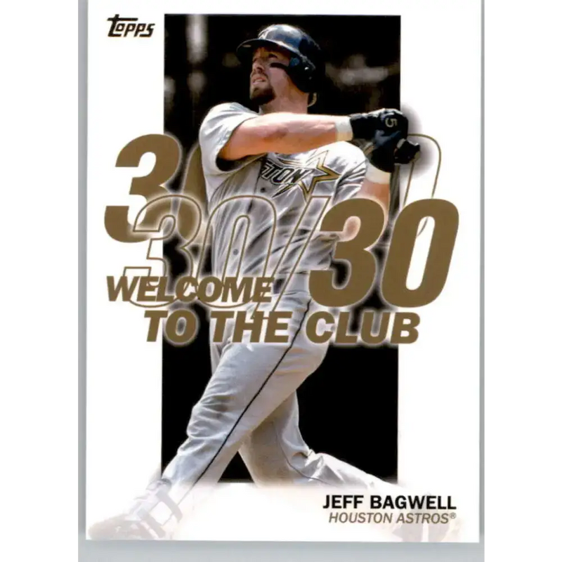 2023 Topps Welcome to the Club #WC-20 Jeff Bagwell NM-MT Houston Astros Baseball Card - Baseball Card Single