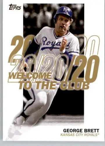 Original gloss George Brett baseball card from 2023 Topps Welcome to the Club series