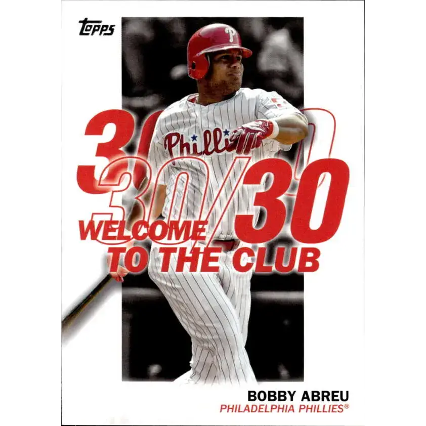 2023 Topps Welcome to the Club #WC-24 Bobby Abreu NM-MT Philadelphia Phillies Baseball Card - Baseball Card Single