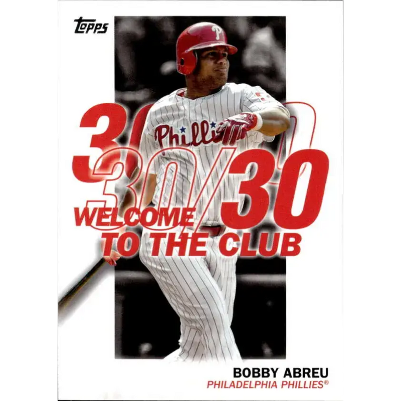 2023 Topps Welcome to the Club #WC-24 Bobby Abreu NM-MT Philadelphia Phillies Baseball Card - Baseball Card Single