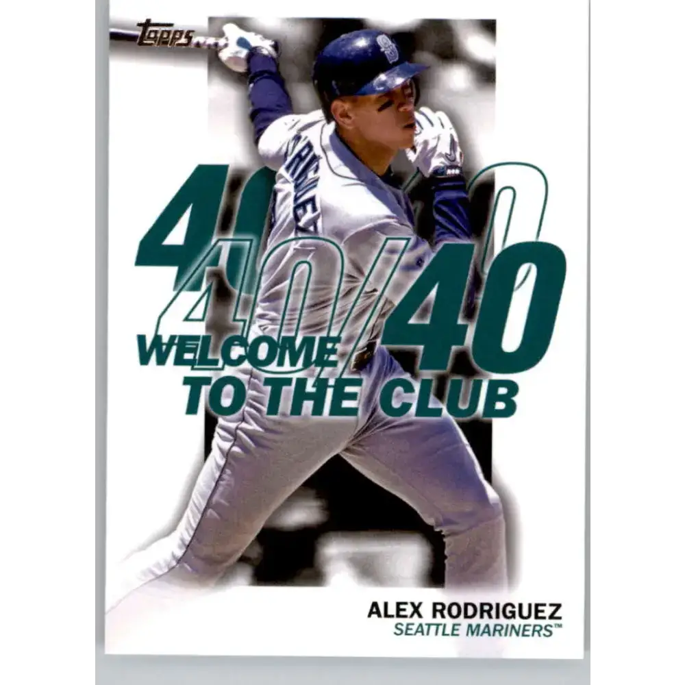 2023 Topps Welcome to the Club #WC-4 Alex Rodriguez NM-MT Seattle Mariners Baseball Card - Baseball Card Single