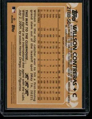2023 Topps Willson Contreras #78B-55 Baseball - Baseball Card Single