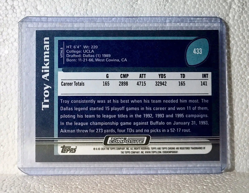 2023 Troy Aikman Topps Composite NFL #433 Football Card Dallas Cowboys