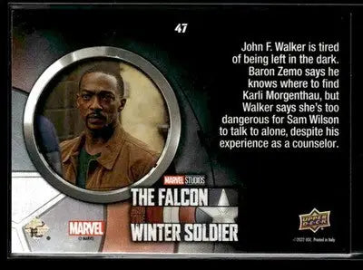 2023 UD Falcon and The Winter Soldier No More Keeping Us in the Dark #47 Yellow - Marvel Card Single