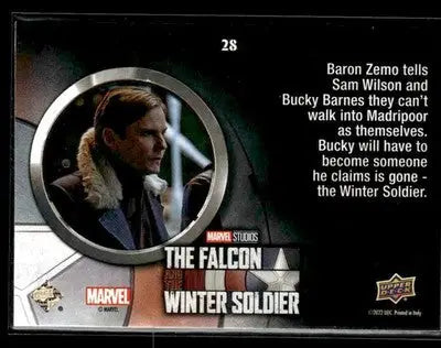 2023 UD Falcon and The Winter Soldier We Cannot Exactly Walk In As Ourselves #28 - Marvel Card Single