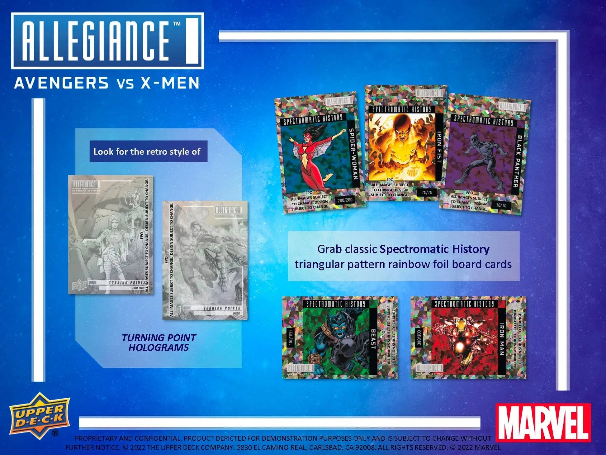 2023 UD Marvel Allegiance Avengers vs X-Men Hobby Box - Non-Sport Sealed