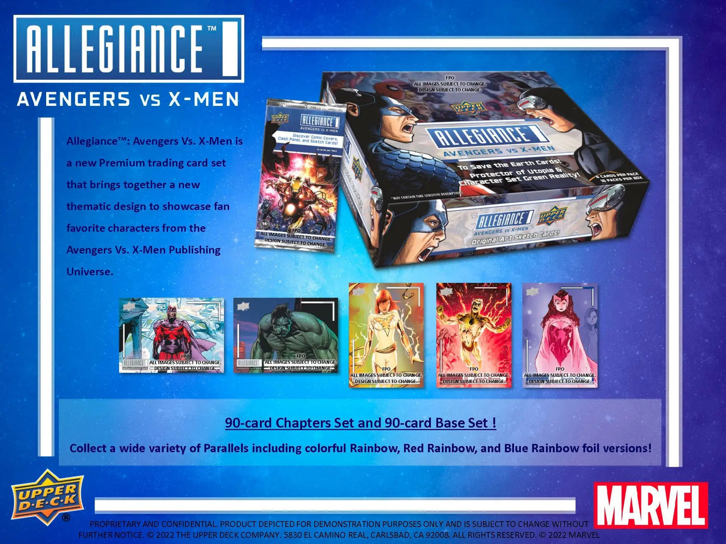 2023 UD Marvel Allegiance Avengers vs X-Men Hobby Box - Non-Sport Sealed