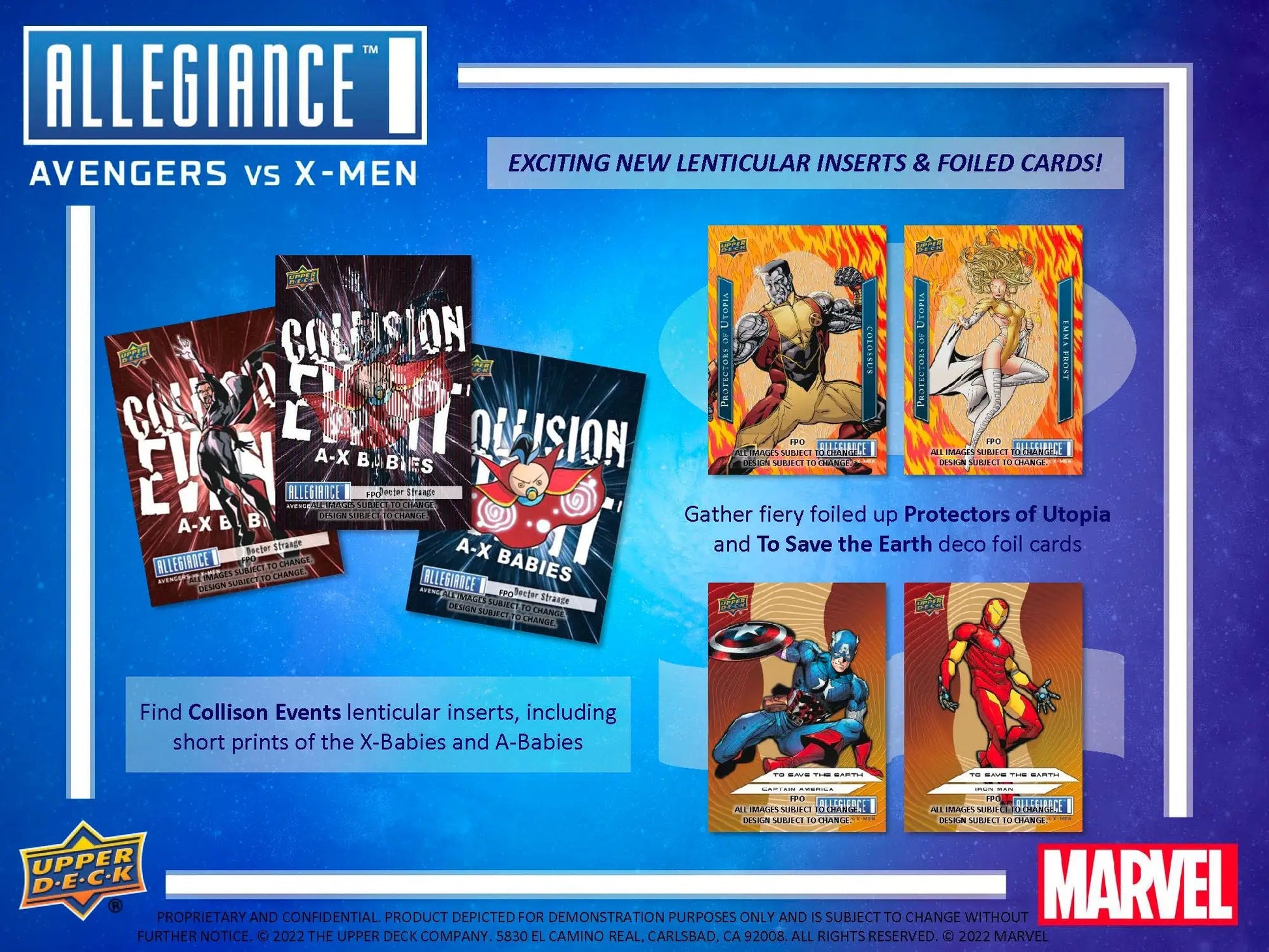 2023 UD Marvel Allegiance Avengers vs X-Men Hobby Box - Non-Sport Sealed