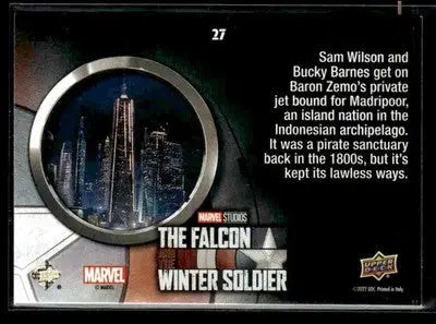 2023 UD The Falcon and The Winter Soldier We’re Going To Madripoor #27 - Marvel Card Single