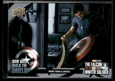 2023 UD The Falcon and The Winter Soldier #WWW-10 Who Will Wield the Shield?