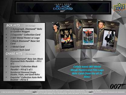 2023 Upper Deck James Bond 007 Black Diamond Trading Cards Hobby Box - Sports Card Hobby Boxes